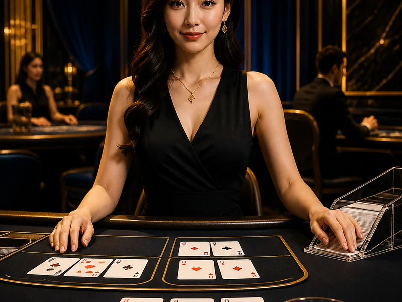 Live Baccarat table
