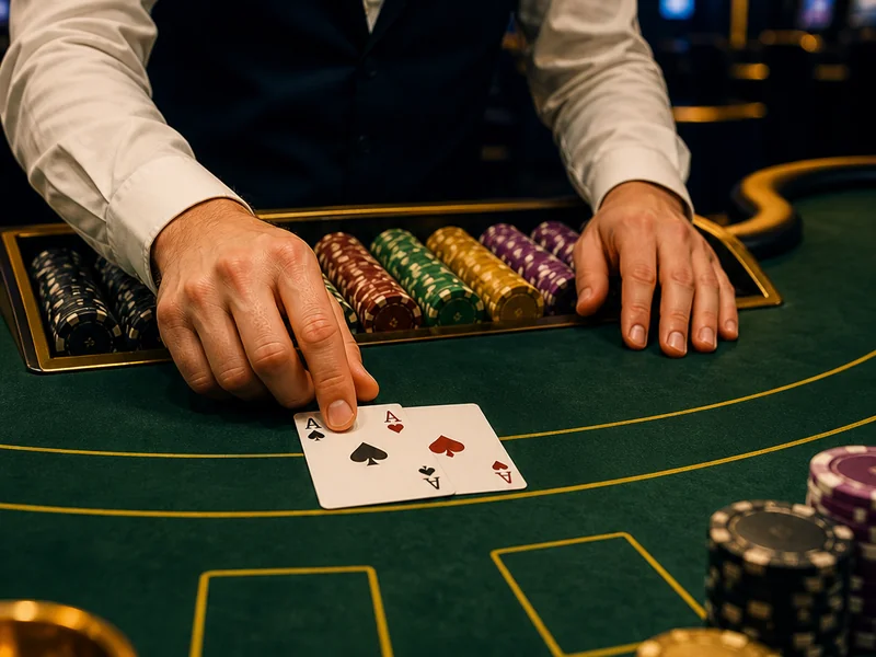 Live Blackjack dealer